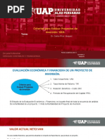 Semana 7 - Evaluación Económica y Financ. - VAN. Clase 2.