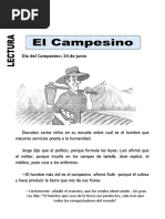 Ficha de El Campesino para Primaria