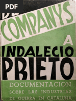 De Companys A Indalecio Prieto (Servicio de Propaganda España, 1939)