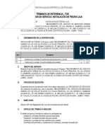 INFORME #014 TDR Servicio Piedra