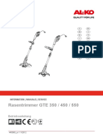 Инструкция Al-ko Gte 450 Comfort