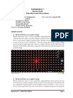 Experiment 7 Electric Field Data Sheet Group 1 June 8