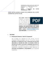 Escrito de Nulidad de Actos Procesales - ANA MARIA YAURI PARIONA