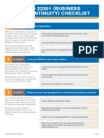 Iso 22301 (Business Continuity) Checklist: Clause 4 Know Your Organization