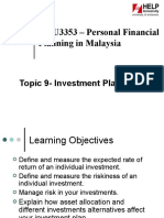 Topic 9 - Investment Planning