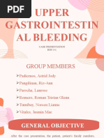 Upper Gastrointestin Al Bleeding: Case Presentation BSN 3-1