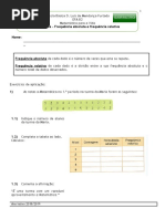 Ficha7 Frequencia Absoluta e Frequencia Relativa