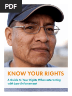 Know Your Rights Law Enforcement