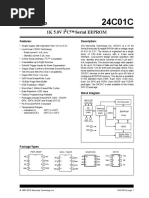 1K 5.0V I C™ Serial EEPROM: Features: Description