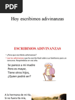 Clase 25-Hoy Escribimos Adivinanzas