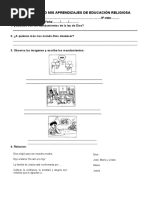 Examen de Religion 11 de Junio