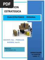 Plan Estrategico Personal Ivan Velasquez Salas