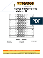 Sopa de Letras de Hábitos de Higiene - 35