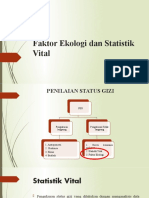 Kuliah 9. Statistik Vital Dan Faktor Ekologi