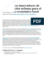 8 Proyectos Innovadores de Regeneración Urbana para El Desarrollo Económico Local