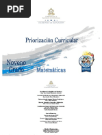 9 Priorizacion Curricular - Matematicas