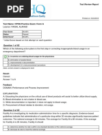 Test Name: CPHQ Practice Exam: Form A: Your Score Status Initial Score