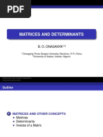 Matrices and Determinants