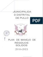 Plan de Manejo de Residuos Sólidos