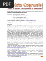 La Inclusión Educativa en La Escuela Ecuatoriana, Una Reflexión Desde Lo Normativo Hasta La Experiencia Escolar - López Et Al.