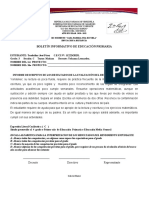 Formato Del Boletin Final de Educacion Primaria Julio 2021 C