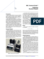 MSL Technical Guide 7 Calibrating Standard Weights: Figure 1. Calibrating Class M