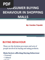 Consumer Buying Behaviour in Shopping Malls