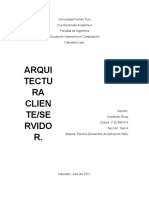 Informe Arquitectura Cliente Servidor