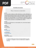 Portafolio de Servicios Éficazz A