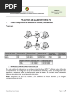 Configuración de Interfaces de Routers y Enrutamiento