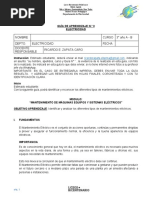 Guia #3 Unidad 1 Tercero Medio Electricidad-Mantención