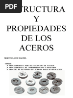 Estructura y Propiedades de Los Aceros