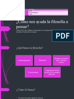 Cómo Nos Ayuda La Filosofía A Pensar PPT 3° Medios