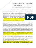 El ORIGEN DEL DERECHO AMBIENTAL HASTA LA ACTUALIDAD