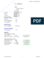 Mix Design (Aci - Method)