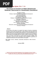 Kotios-Impact of Tourism On Water Demand and Wetlands