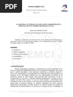 Trabajos de Evaluacion 1 La Segunda Actividad Una Situacion Administrativa Especial de Los Cuerpos de Policia Local