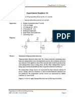 Expt - 1 - Verification of Superposition Theorem For Ac Circuits