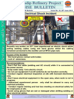 HSE Bulletin - 43 Electric Shock Incident 26.06.13