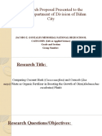 A Research Proposal Presented To The Science Department of Division of Biñan City