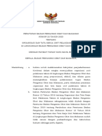 Peraturan BPOM Nomor 22 Tahun 2020 Tentang Organisasi Dan Tata Kerja Unit Pelaksana Teknis Di Lingkungan BPOM