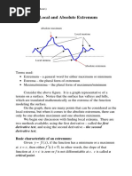 Local and Absolute Extremum: y FX FC