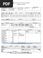 Dial Toll Free 1912 For Bill & Supply Complaints: A/C No. 0131306000