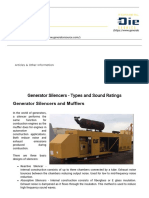 Generator Silencers and Mufflers - Sound Ratings, Types and Grades