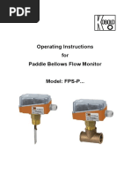 Manual Paddle Flow Switch Fps