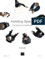 Holding Space: The High Art of Leadership