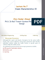 Lecture 7 - Traffic Stream Characterstics - II