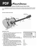 Owner's Manual AT9110PK Acoustic Electric Guitar: Getting To Know Your Guitar