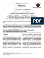 A Performance Measurement System For Integrated Production and Maintenance Planning