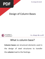 Lecture-9 Design of Column Bases